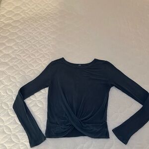alo blue “Cover Long Sleeve Top”